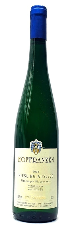 Weingut Hoffranzen, Riesling "Mehringer Blattenberg" Auslese, 2002