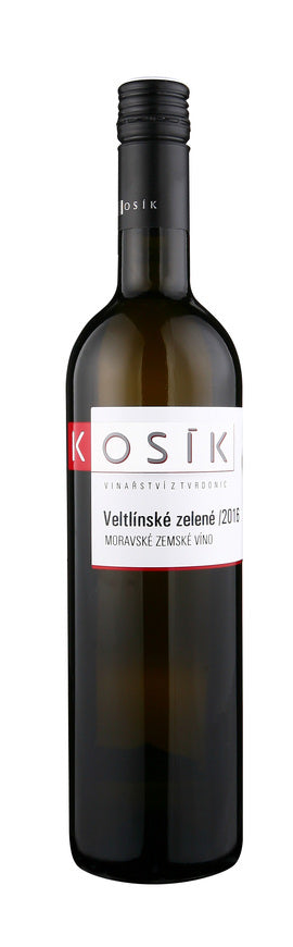 Vinařství Kosík, Veltlínské zelené, zemské víno, 2016