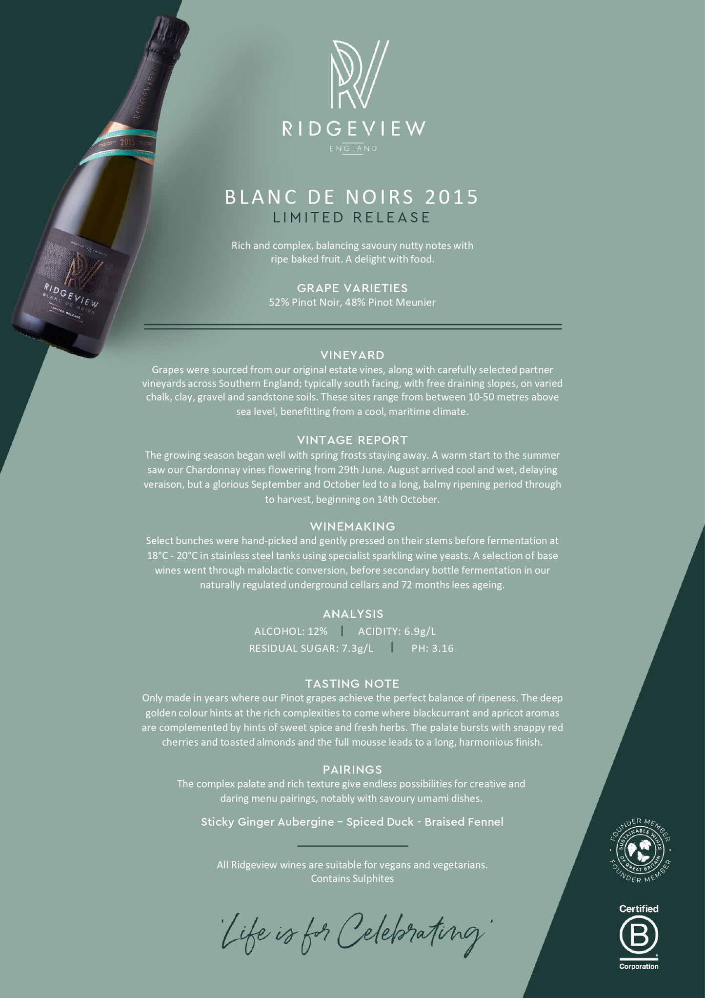 Ridgeview, Blanc de Noirs, 2015